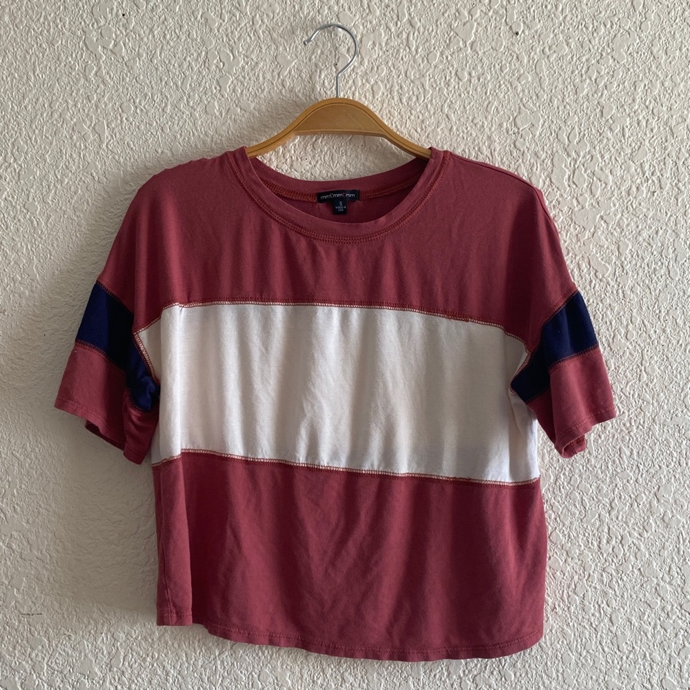 mm mm mm Color block Women's Crop Top